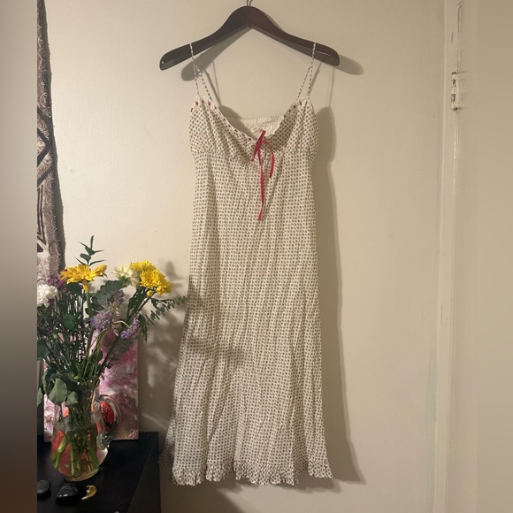 Christy Dawn Dresses & Skirts - Christy Dawn Cream and Red Maxi Dress